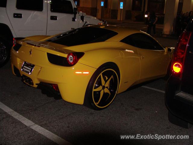 Ferrari 458 Italia spotted in Buckhead, Georgia