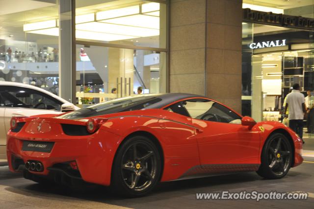 Ferrari 458 Italia spotted in Bukit Bintang KL, Malaysia