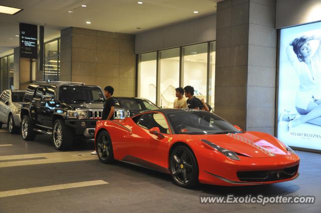 Ferrari 458 Italia spotted in Bukit Bintang KL, Malaysia