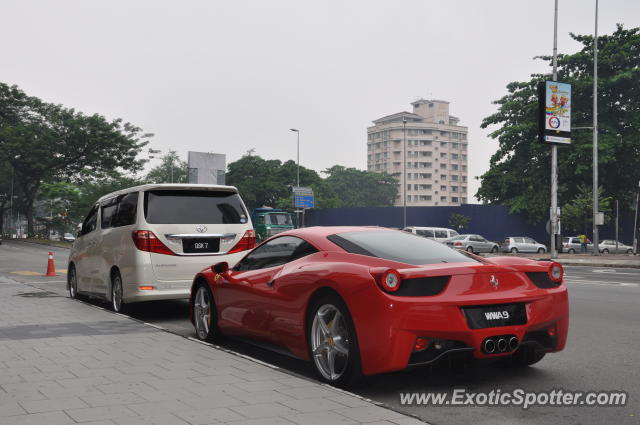 Ferrari 458 Italia spotted in Bukit Bintang KL, Malaysia