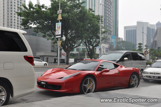 Ferrari 458 Italia spotted in Bukit Bintang KL, Malaysia