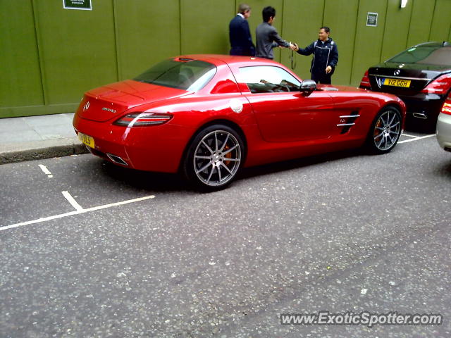 Mercedes SLS AMG spotted in London, United Kingdom