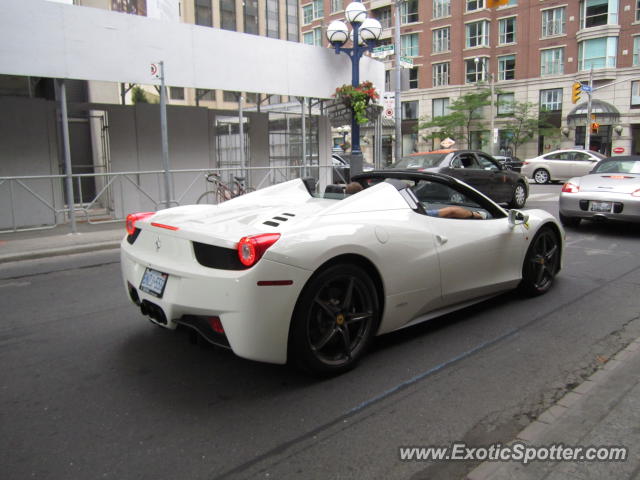 Ferrari 458 Italia spotted in Toronto, Canada