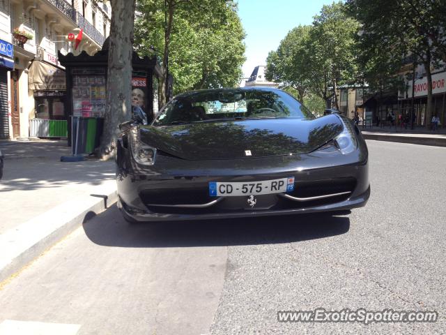 Ferrari 458 Italia spotted in Paris, France