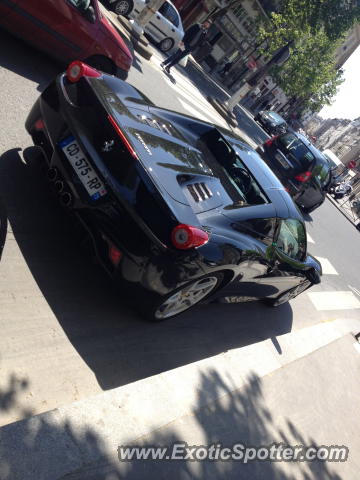 Ferrari 458 Italia spotted in Paris, France