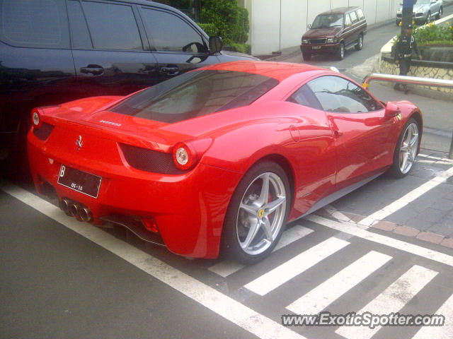 Ferrari 458 Italia spotted in Jakarta, Indonesia