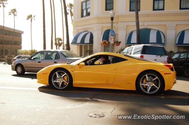 Ferrari 458 Italia spotted in La Jolla, California