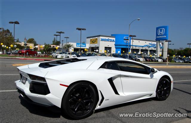 Lamborghini Aventador spotted in Los Angeles, California