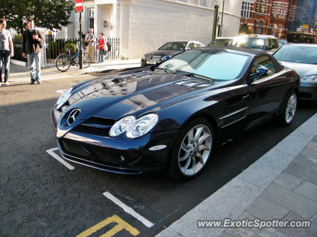 Mercedes SLR spotted in London, United Kingdom