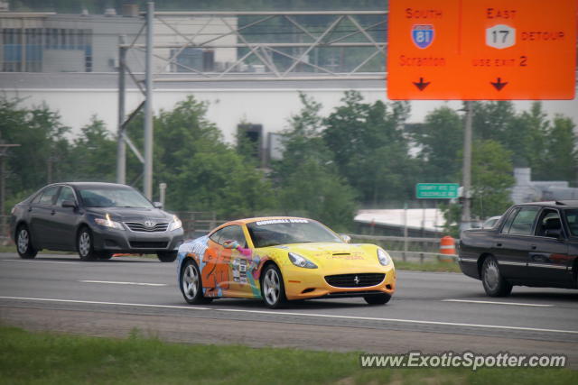 Ferrari California spotted in Binghamton, New York