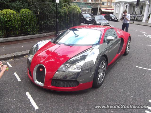 Bugatti Veyron spotted in London, United Kingdom