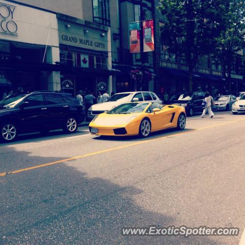 Lamborghini Gallardo spotted in Vancouver BC, Canada