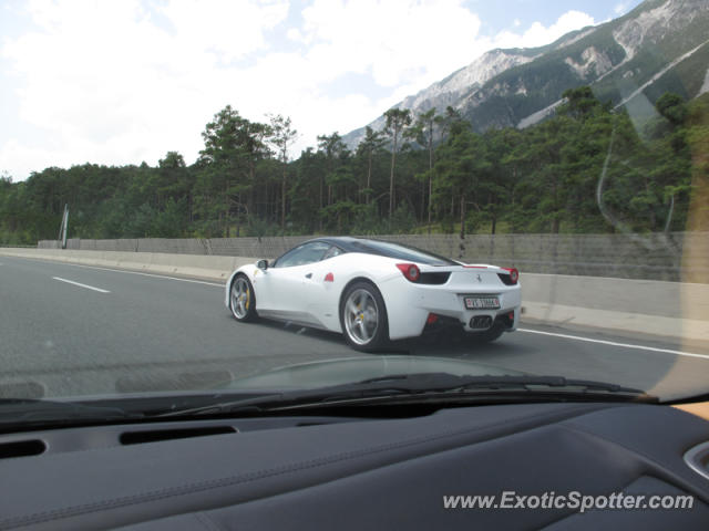 Ferrari 458 Italia spotted in Kitzbuehl, Austria