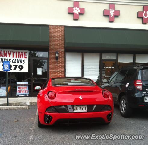 Ferrari California spotted in Kennesaw, Georgia