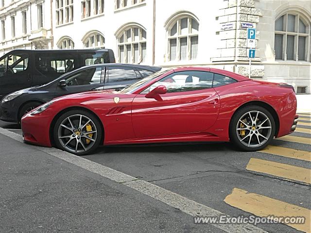 Ferrari California spotted in Zurich, Switzerland