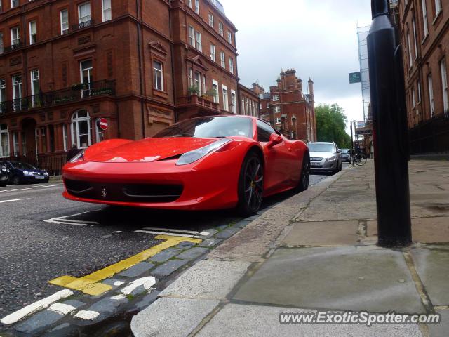 Ferrari 458 Italia spotted in London, United Kingdom