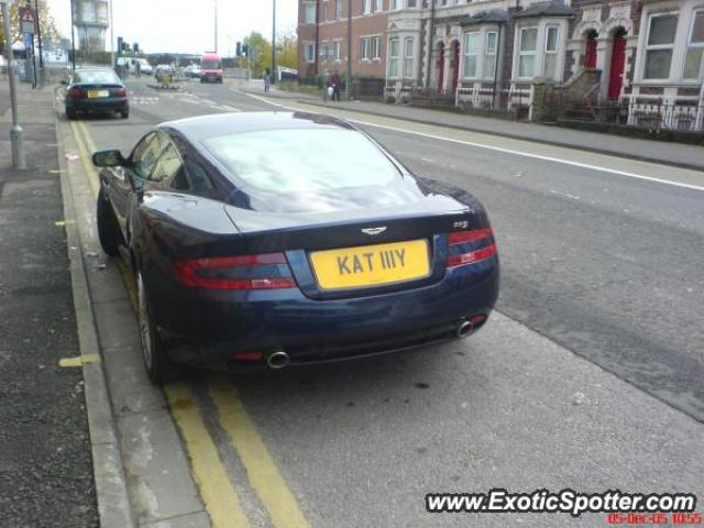 Aston Martin DB9 spotted in Cardiff, United Kingdom