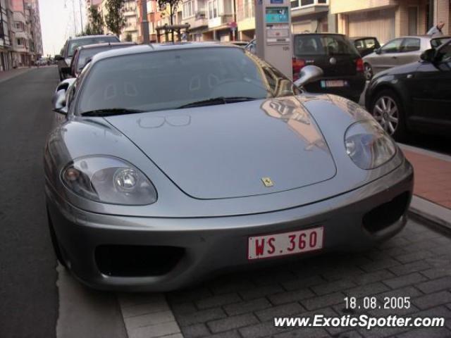 Ferrari 360 Modena spotted in Knokke, Belgium