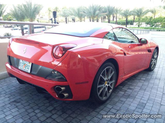 Ferrari California spotted in Bal Harbour, Florida