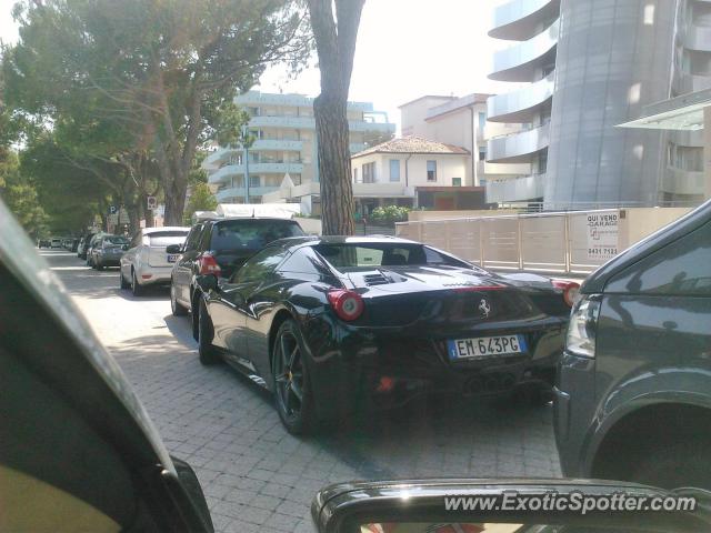 Ferrari 458 Italia spotted in Lignano, Italy