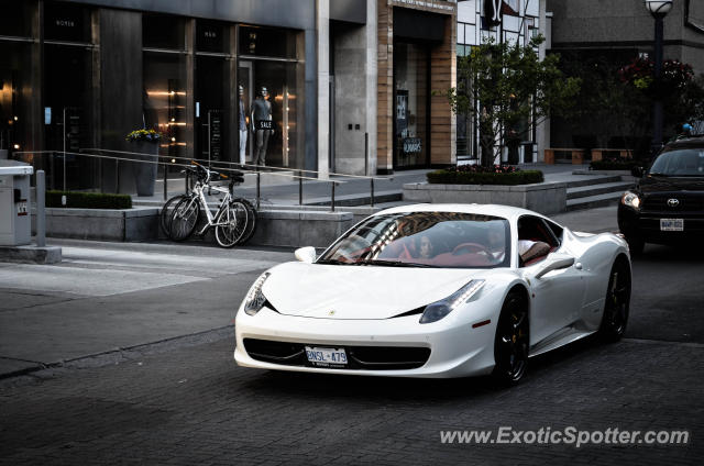 Ferrari 458 Italia spotted in Toronto, Canada