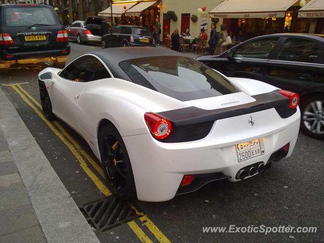 Ferrari 458 Italia spotted in London, United Kingdom