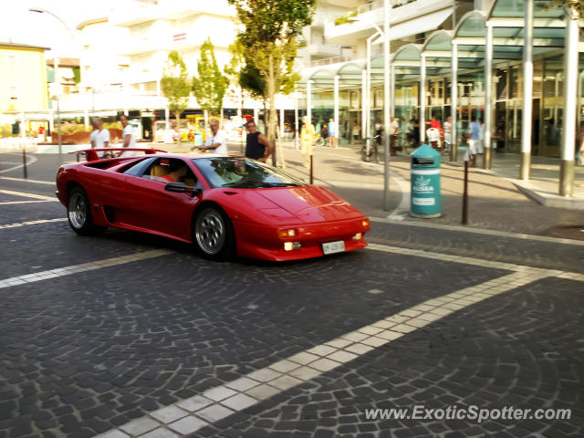 Lamborghini Diablo spotted in Jesolo Beach, Italy