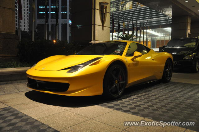 Ferrari 458 Italia spotted in Kuala Lumpur, Malaysia