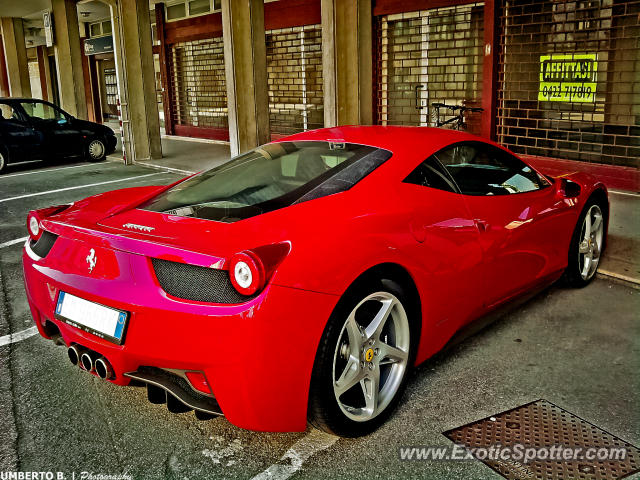 Ferrari 458 Italia spotted in Oderzo, Italy