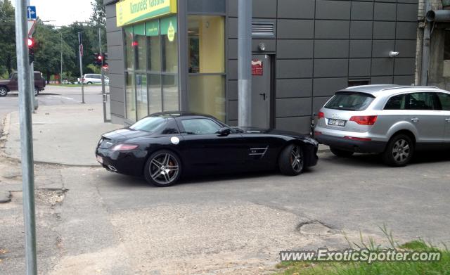 Mercedes SLS AMG spotted in Vilnius, Lithuania