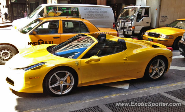 Ferrari 458 Italia spotted in NYC, New York