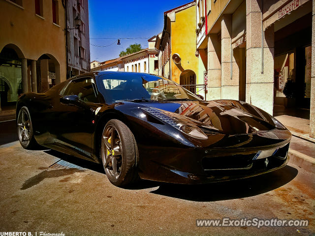 Ferrari 458 Italia spotted in Oderzo, Italy