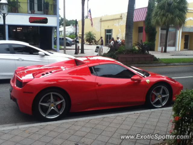 Ferrari 458 Italia spotted in Fort Lauderdale, Florida