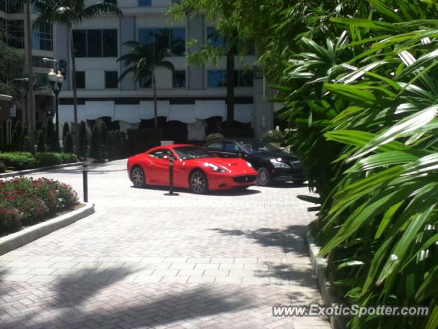 Ferrari California spotted in Fort Lauderdale, Florida