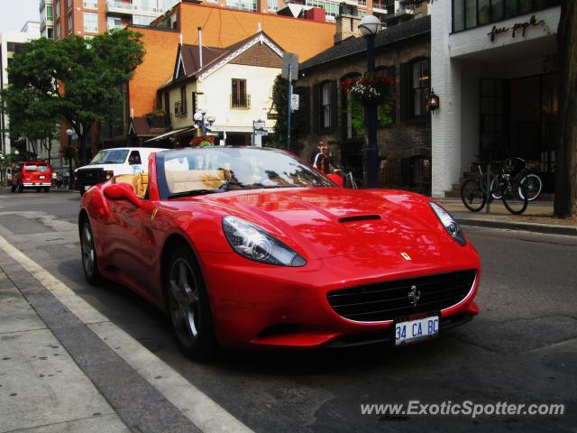 Ferrari California spotted in Toronto, Canada