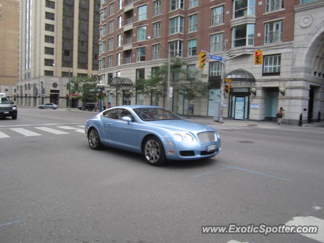 Bentley Continental spotted in Toronto, Canada