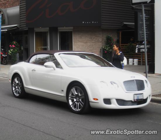 Bentley Continental spotted in Toronto, Canada