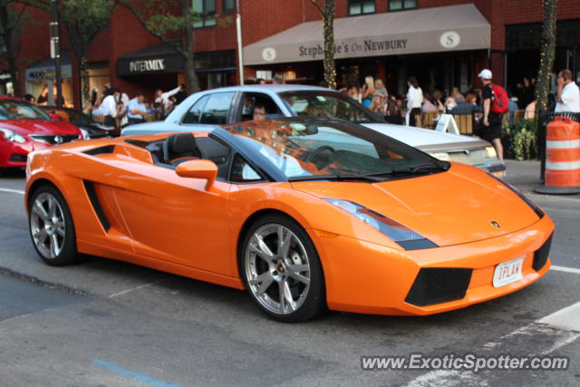 Lamborghini Gallardo spotted in Boston, Massachusetts