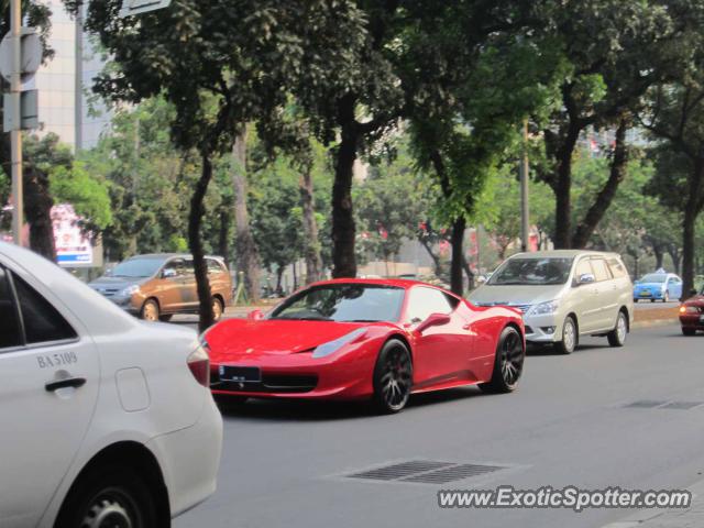 Ferrari 458 Italia spotted in Jakarta, Indonesia