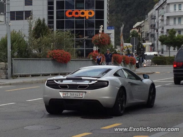 Mclaren MP4-12C spotted in Visp, Switzerland