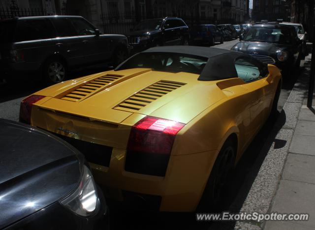 Lamborghini Gallardo spotted in London, United Kingdom