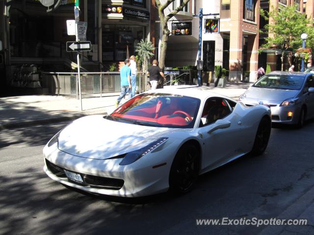 Ferrari 458 Italia spotted in Toronto, Canada