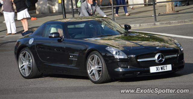 Mercedes SLS AMG spotted in London, United Kingdom