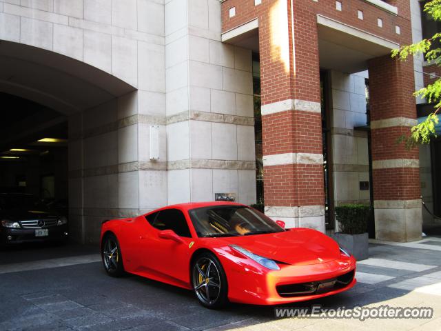 Ferrari 458 Italia spotted in Toronto, Canada