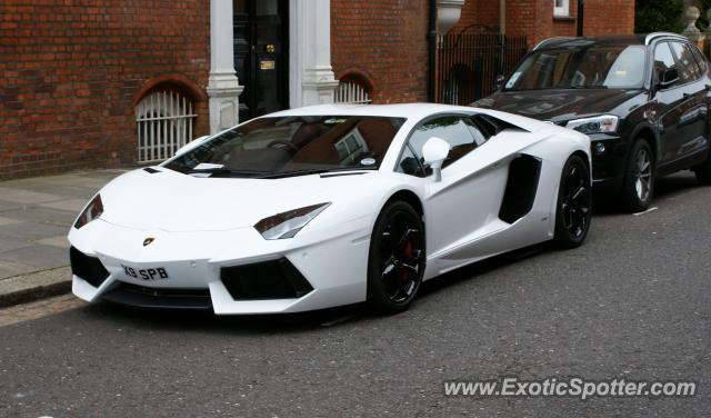 Lamborghini Aventador spotted in London, United Kingdom