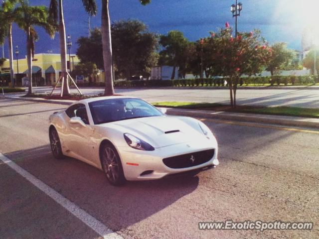 Ferrari California spotted in Boca Raton, Florida