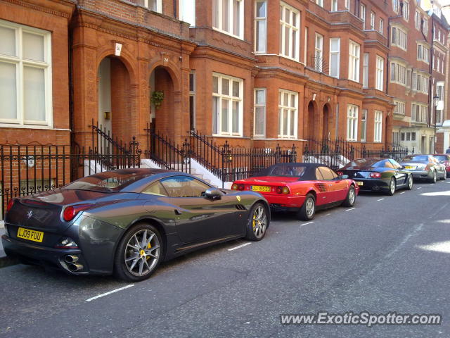 Ferrari California spotted in London, United Kingdom