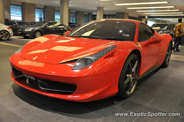 Ferrari 458 Italia spotted in Bukit Bintang KL, Malaysia