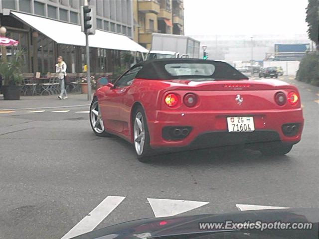 Ferrari 360 Modena spotted in Zug, Switzerland