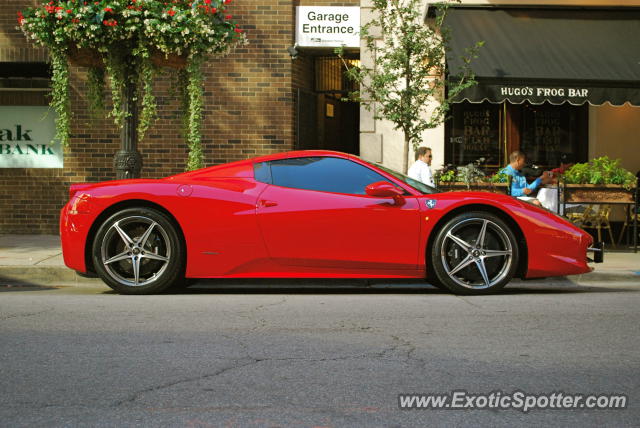 Ferrari 458 Italia spotted in Chicago, Illinois